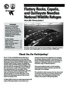 U.S. Fish & Wildlife Service  Flattery Rocks, Copalis, and Quillayute Needles National Wildlife Refuges March[removed]Planning Update 2