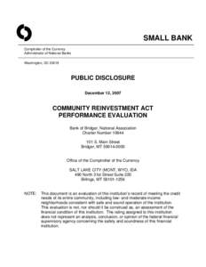 Financial economics / Folklore / Politics of the United States / Bridger /  Montana / Jim Bridger / Community Reinvestment Act / Greybull /  Wyoming / Federal Reserve System / Montana / Billings Metropolitan Area / Mortgage industry of the United States / United States housing bubble