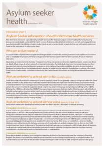 Asylum Seeker Factsheet for health care providers_13March2014.indd