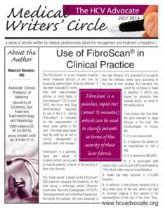 Use of Fribroscan® in Clinical Practice