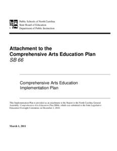 S66 Comprehensive Arts Education Plan Implementation Strategies