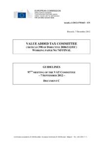 Political economy / European Union law / European Union value added tax / Accountancy / Value Added Tax / Tax / Taxation in Peru / Ad valorem tax / Value added taxes / Public economics / Taxation