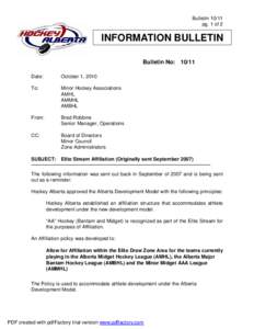 Bulletin[removed]pg. 1 of 2 INFORMATION BULLETIN Bulletin No: 10/11 Date: