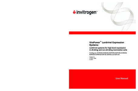 Vesicular stomatitis virus / Invitrogen / Plasmid preparation / Vector / Transformation / Expression vector / Molecular cloning / Biology / Molecular biology / Lentivirus