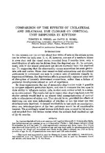 COMPARISON OF THE EFFECTS OF UNILATERAL AND BILATERAL EYE CLOSURE ON CORTICAL