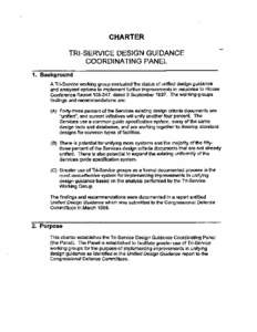 Tri-Service Design Guidance Coordinating Panel Charter