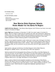 Microsoft Word - re_new water master_santa fe_11_05.doc