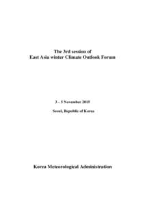 Atmospheric sciences / Meteorology / Tropical meteorology / Physical oceanography / Winds / Effects of global warming / Climate of India / El NioSouthern Oscillation / El Nio / East Asian Monsoon / Monsoon / Climatology