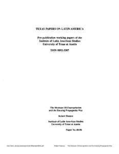 Mexican oil expropriation / Government / Lázaro Cárdenas / Vicente Lombardo Toledano / Latin American Network Information Center / Petroleum industry in Mexico / Pemex / Americas / Oil industry in Mexico / Mexico