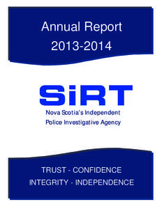 Annual Report[removed]Nova Scotia’s Independent Police Investigative Agency