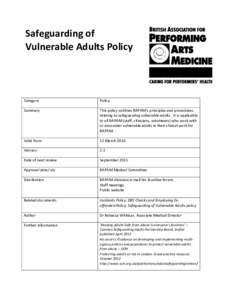 Abuse / Caregiving / Safeguarding / Human behavior / Neglect / National Health Service / Behavior / Institutional abuse / Disclosure and Barring Service / Independent Safeguarding Authority