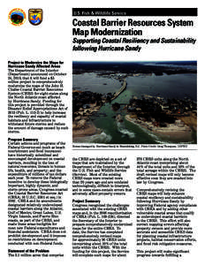 Supporting Coastal Resiliency and Sustainability following Hurricane Sandy Fact Sheet