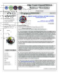 The Coast Guard/NOAA Retirees’ Newsletter “Semper Paratus” April-June[removed]Issue[removed]