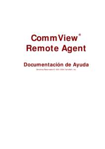 CommView Remote Agent Documentación de Ayuda