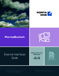 PortaSwitch: External System Interfaces Guide MR44
