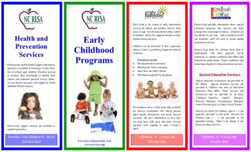Preschool education / Early childhood intervention / Kindergarten / Universal preschool / Atlanta Speech School / Education / Educational stages / Early childhood education