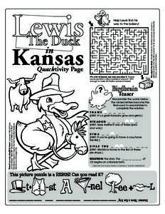 Kansas in Quacktivity Page  It’s a lot of bread, any way you slice it. Kansas