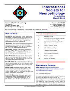 International Society for Neuroethology