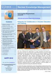 Nuclear Knowledge Management Section January 2014 www.iaea.org/nuclearenergy/nuclearknowledge/ Contents 