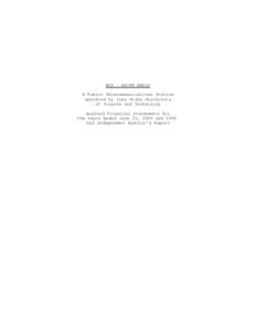 WOI - AM/FM RADIO A Public Telecommunications Station Operated by Iowa State University of Science and Technology Audited Financial Statements for the Years Ended June 30, 2009 and 2008
