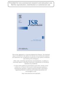 This article appeared in a journal published by Elsevier. The attached copy is furnished to the author for internal non-commercial research and education use, including for instruction at the authors institution and shar