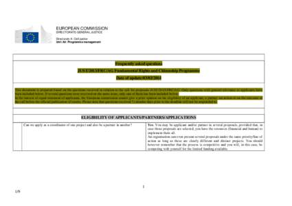 European Union / The LIFE Programme / Fire Safe California Grants Clearinghouse / Federal assistance in the United States / Grants / Affordable housing