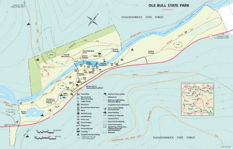 Ole Bull State Park / Ole Bull / Hyner View State Park / Geography of Pennsylvania / Pennsylvania / Susquehannock Trail System