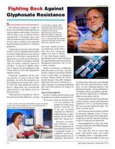 Organic chemistry / Glyphosate / Roundup / Glycine / Amaranth / Soybean / Sugar beet / 3-dehydroquinate synthase / Chemistry / Herbicides / Agriculture