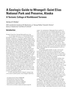 Terranes / Yakutat Block / Saint Elias Mountains / Talkeetna Mountains / Wrangell Mountains / North American Plate / Chitina River / Bering Glacier / Mount Saint Elias / Geology / Plate tectonics / Geography of Alaska