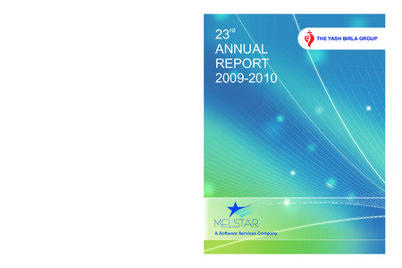 Melstar Information Technologies Limited 23rd Annual Report[removed]