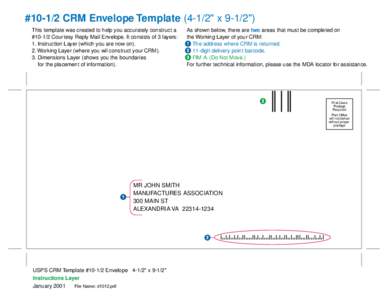#[removed]CRM Envelope Template[removed]