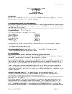 GMM_2008[removed]doc  New Jersey Lighthouse Society General Meeting March 29, 2008 Center School