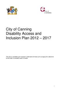 Willetton /  Western Australia / Government / Disability / Developmental disability / Canning Vale /  Western Australia / George Canning / Accessibility / Canning River Regional Park / Disability rights movement / Web accessibility / Government of the United Kingdom / Health
