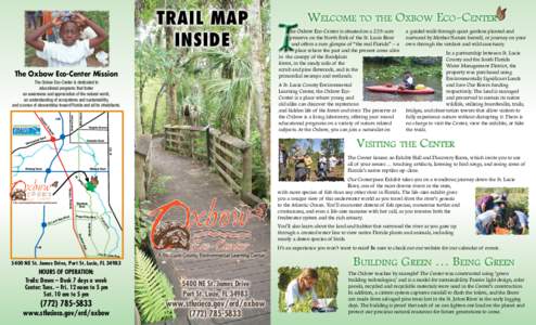 TRAIL MAP INSIDE The Oxbow Eco-Center Mission bee