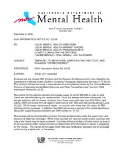 California Mental Health Services Act / Government of California / Medi-Cal / California statutes