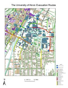 The University of Akron Evacuation Routes  Superior Building  Administrative Services Building