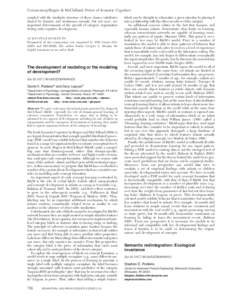 Commentary/Rogers & McClelland: Pre´cis of Semantic Cognition coupled with the similarity structure of those classes (attributes shared by humans and nonhuman animals, but not cars), are important determinants of the gr