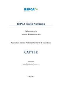 Agriculture / Bull / Animal welfare / Royal Society for the Prevention of Cruelty to Animals / Calf / Veterinary physician / Livestock / Cattle / Zoology / Biology