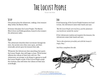 The Locust People By Jamil Vallis-Walker Setup  End