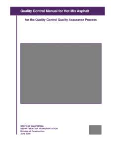 Quality control / Asphalt plant / Business / Evaluation / Quality assurance