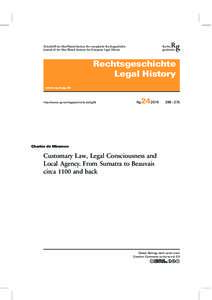 Rg  Rechts geschichte  Zeitschri des Max-Planck-Instituts für europäische Rechtsgeschichte