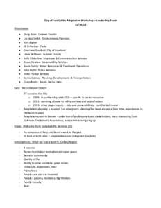 Natural environment / Disaster preparedness / Humanitarian aid / Biology / Environmental social science / Climate change policy / Sustainable urban planning / Emergency management / Occupational safety and health / Climate change mitigation / Sustainability / Ecosystem services