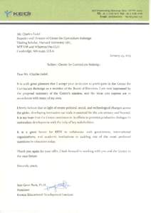 Mr. CharlesFadel Founderand Director of Centerfor Curriculum Redesign Visiting Scholar,HarvardUniversityGSE, MIT IAP and Wharton/PenCLO Cambridge,MA or45r,U.S.A January25,2or3