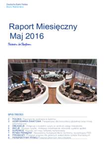 Deutsche Bank Polska Biuro Maklerskie Raport Miesięczny Maj 2016