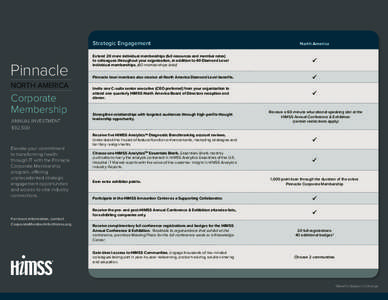 Strategic Engagement  Pinnacle NORTH AMERICA  Corporate