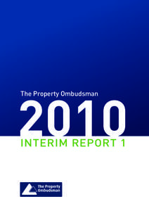 2010 The Property Ombudsman Interim report 1  Interim Report