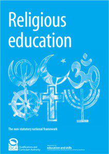 Religious education: the non-statutory national framework