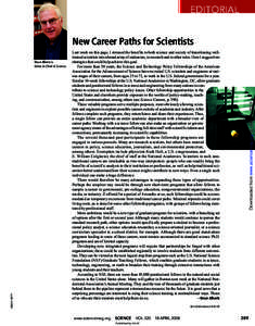 EDITORIAL  New Career Paths for Scientists CREDIT: GETTY