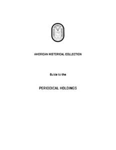 Microsoft Word - Periodical Collection