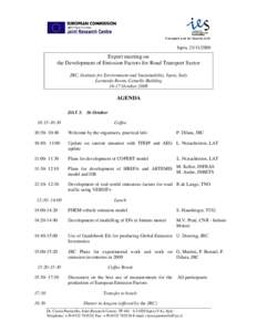 Earth / European Commission / COPERT / Institute for Environment and Sustainability / Joint Research Centre / Ispra / Emission intensity / AP 42 Compilation of Air Pollutant Emission Factors / Institut national de recherche sur les transports et leur sécurité / Science and technology in Europe / Air dispersion modeling / Europe